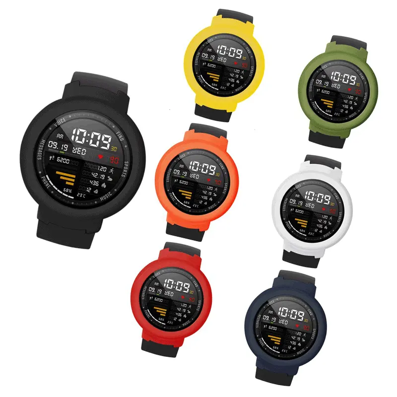 Qiman Colorful PC Hard Watch Case For Xiaomi Huami Amazfit Verge/Verge Lite Watch Protective Cover Case For Huami Amazfit Watch3