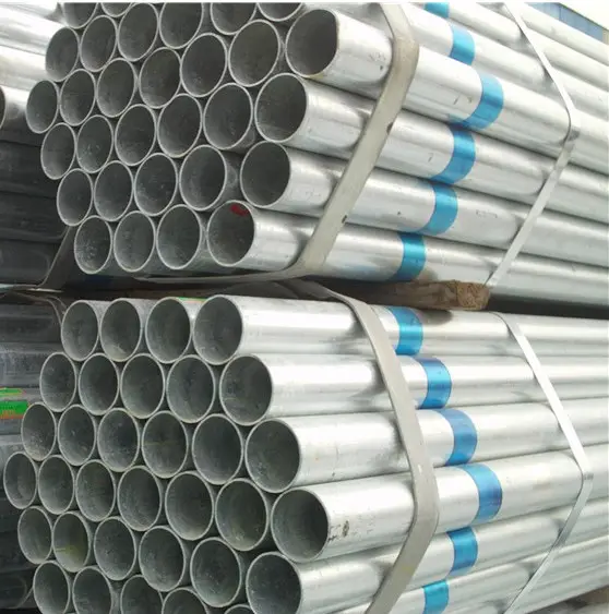 GI Tube 1/2''-10'' Standard Size SCH40 Round Galvanized Steel Pipe