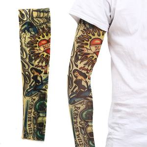 Wholesale Outdoor Sports <span class=keywords><strong>Tattoo</strong></span> Sleeve Tattooed Dacron Sun Proof <span class=keywords><strong>Arm</strong></span> Protector Korean Cycling Ice Sleeve - Product Image 1