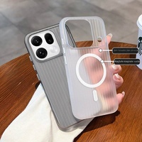 Étui de téléphone portable magnétique en PC rigide à motif rayé ondulé populaire pour OPPO Find X9 Ultra X8 Pro