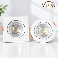Spot encastré LED miniature à focalisation réglable 3W 5W 7W 9W 12W pour plafond intérieur, lumière descendante 3000K