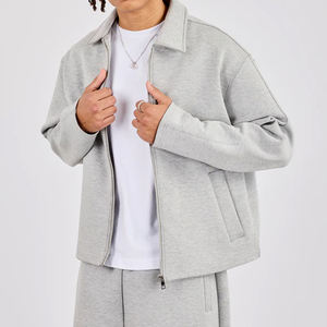 Set di Felpa con Cappuccio e Pantaloni Personalizzati in Tessuto Pesante di Cotone, Tuta Sportiva Larga con Pantaloni a Zampa e Felpa Corta per <span class=keywords><strong>Uomo</strong></span> - Product Image 5