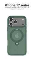 Funda trasera para iPhone 17 Pro Max con soporte de rotación de 360 grados para iPhone 16 pro Max