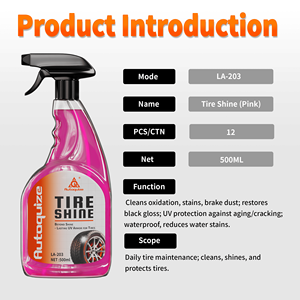 Limpiador y Abrillantador de Neumáticos y Caucho de Grado Profesional - Desengrasante Rápido, Restaura el Color Negro, Uso en Todas las Estaciones, Spray para el Cuidado de Neumáticos Todo en Uno de 500 ml - Product Image 4