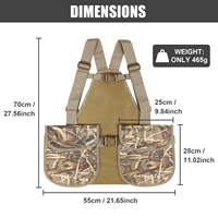 Gilet de chasse camouflage portable, léger, durable, multi-poches, pour l'aventure en pleine nature, la chasse et la chasse au canard