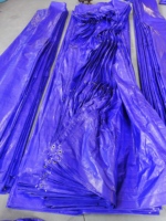 Bâche en PE double face, imperméable, résistante aux déchirures et aux UV, 120 GSM, poids moyen, pour le transport et la construction
