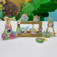 Tendance 2025 Nouveau Porte-clés en résine personnalisé avec logo, forme étoile à 3 branches, Kit de fabrication de bijoux pour enfants, DIY, Jouets sensoriels éducatifs, Artisanat artistique