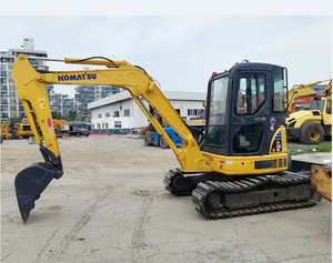Miniexcavadora hidráulica Komatsu PC55MR de 5,5 toneladas usada, engranaje de segunda mano sobre orugas, motor de excavación de movimiento de tierras, caja de cambios, bomba de Motor PLC - Product Image 5