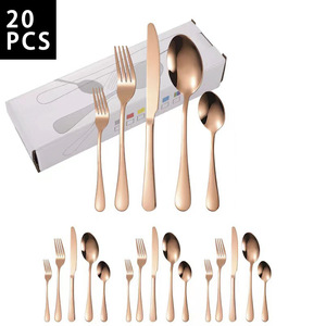 Sang Trọng Muỗng Thiết Lập Cao End Flatware Bộ Dao Kéo Thép Không Gỉ Dao Kéo Chất Lượng Cao Muỗng Và Nĩa Thiết Lập - Product Image 4