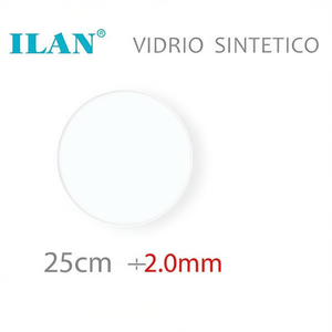Copertura protettiva rotonda trasparente in vetro sintetico Ilan da 25 cm e 2,0 mm - Product Image 2