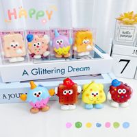 Lot de 24 porte-clés anti-stress en forme de biscuits à presser, jouet à rebond lent, porte-clés mignon en forme de biscuit, jouet anti-stress