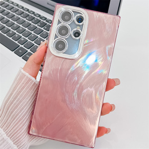 Funda de Teléfono con Electrochapado IMD de Moda para Samsung <span class=keywords><strong>S23</strong></span> S24 Ultra S25 S26 Plus, con Protector de Lente y Resistente a Impactos - Product Image 3