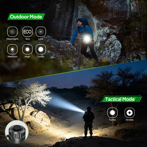 Lampe torche de patrouille tout-en-un <span class=keywords><strong>Wurkkos</strong></span> T1 avec base magnétique, interrupteur rotatif, lanterne latérale RGB, lampe de travail d'urgence pour le camping - Product Image 2