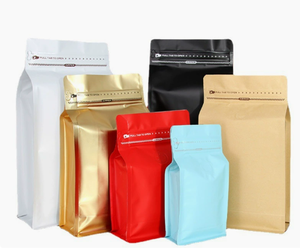 PE Paper Bag PLA Laminated Eco-Friendly <b>Coffee</b> Bags | Biodegradable Cold Brew <b>Coffee</b> <b>Liquid</b> Packaging Bags 3x20+4 Size 100 - Product Image 2