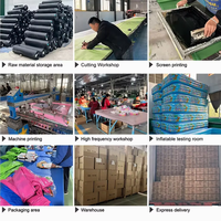 Modernes Aufblasbares Sofa-Bett PVC-Rahmen Wasserdicht & Höhenverstellbar Faltbarer Loungesessel für Wohnzimmer Schlafzimmer & Außenbereich