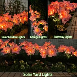 Golden Phoenix Orchid LED Solar lampe IP65 Road-Applica ble Outdoor Villa Courtyard Garden Dekorative Blumen simulations leuchten - Product Image 5