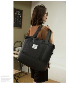 Sac de voyage pliable et extensible imperméable pour femme, idéal pour le yoga, les week-ends, la gym, ou comme sac de sport et de voyage, le plus vendu - Product Image 4