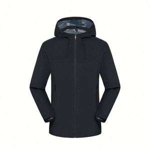 Design Men's High Spandex Waterproof Light Outdoor <b>Jacket</b> Breathable Zipper Closure Print Pattern Windproof Plus Size Blouson - Product Image 2