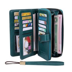 Portefeuille Minimaliste Tendance pour Femme avec Fermeture Éclair, Portefeuille en Cuir RFID pour Femmes, Cartera Femme, Vente en Gros de Marques pour Femmes - Product Image 3