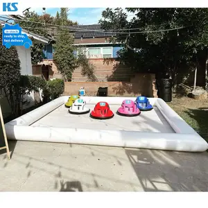 Inflatable Bumper Car Track Without Bottom 13'L x 13'W x 1.6'H, Go Kart Bumper Car Tracks Inflatable Go Kart Race Tracks