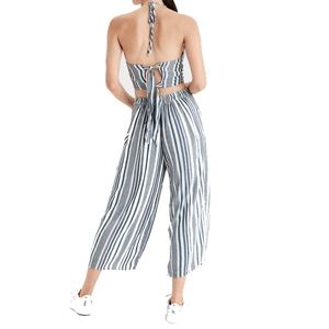 Nouvelles Blouses Courtes Rayées pour Femmes – Hauts Décontractés Sans Manches Tendance - Product Image 2