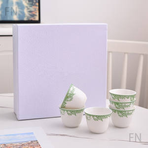 ถ้วยชาและกาแฟเซรามิกคุณภาพสูงพร้อมกล่องของขวัญทันสมัยสำหรับเครื่องดื่มเข้มข้น - Product Image 4