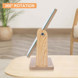 Groothandel 360 graden draaibare moderne vierkante cosmetische spiegel voor op het bureau, kaptafel spiegel - Product Image 4