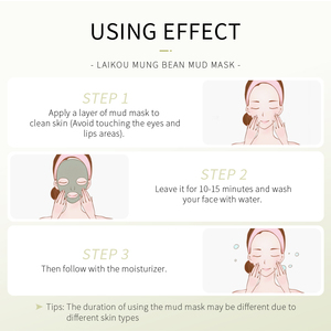 LAIKOU มังบีนมัดครีม ออยล์คอนโทรล โพร คลีนซิ่ง มัดมาส์ก สกินแคร์ 5 กรัม - Product Image 4