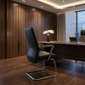 <span class=keywords><strong>Chaise</strong></span> <span class=keywords><strong>de</strong></span> <span class=keywords><strong>bureau</strong></span> ergonomique pour cadre dirigeant avec fonction d'inclinaison, <span class=keywords><strong>design</strong></span> moderne, base pivotante en <span class=keywords><strong>bois</strong></span>, <span class=keywords><strong>chaise</strong></span> <span class=keywords><strong>de</strong></span> <span class=keywords><strong>bureau</strong></span> à domicile 'Big Boss' - Product Image 2