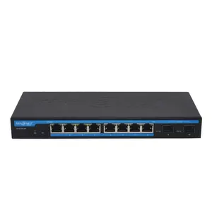 L2 8G + 2G SFP gigabit dikelola desktop Ethernet jaringan switch untuk nirkabel AP