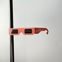 Lunettes d'observation d'éclipse solaire certifiées ISO et CE, visionneuse en papier sécurisée pour l'observation directe du soleil, conforme à la norme ISO 12312-2
