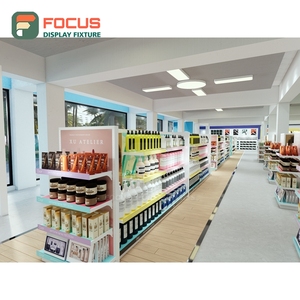 Luxury Wig Display Cabinet Glass Door Lockable Drawer Multi Tier Shelf Shop Display Cabinet Unit - Product Image 4