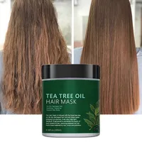 Commercio all'ingrosso basso Moq olio di cocco di karitè umidità balsamo per capelli puro olio di Tea Tree trattamento proteico per capelli