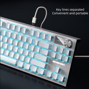 Teclado mecánico LANGTU LT84 intercambiable en caliente para juegos y oficina, teclado para juegos con cable de montaje lateral para computadora portátil en stock. - Product Image 3