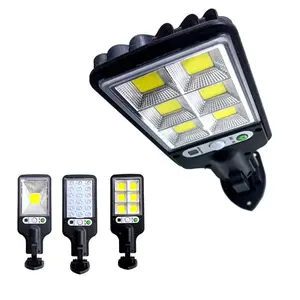 Luz de rua LED movida a energia solar, sensor de movimento à prova d'água, iluminação de segurança para jardim, pátio, passarela e quintal