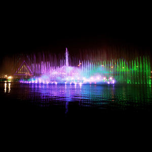 PLC Programa de Control de música al aire libre grande de dos dimensiones flotante Swing fuente de agua detalles del dibujo - Product Image 3