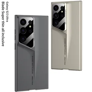Ultra-mince Lame Mecha Dur PC Mat Téléphone étui pour samsung <span class=keywords><strong>Galaxy</strong></span> S24 S23 <span class=keywords><strong>S22</strong></span> Ultra Lentille <span class=keywords><strong>Protection</strong></span> Givré Antichoc Couverture - Product Image 6