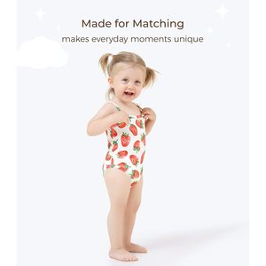 ชุดบอดี้สูทเด็กแรกเกิด DreamHalo แพ็ค 3 ชิ้น สำหรับเด็กผู้หญิง แขนกุด ผ้าวิสโคสใยไผ่ สีแดง ชุดจั๊มสูทสำหรับฤดูร้อน - Product Image 3