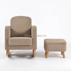 Modern Sherpa nursing room care center breastfeeding nursery rocking chair for New Parent - Product Image 2