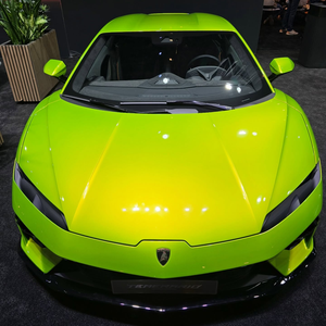 Film protecteur auto-adhésif en PVC brillant ESIGN Green to Gold Delution Lime Gold, changeant de couleur pour carrosserie automobile, résistant aux UV - Product Image 1