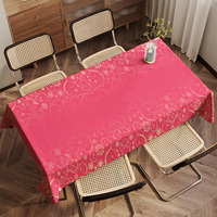 Housse de table personnalisable en polyester/coton avec motif floral pour tables rectangulaires