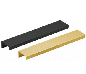 MLP0017 Pegangan Jari Profil Tepi Pintu Kabinet Dapur Emas Aluminium - Product Image 3