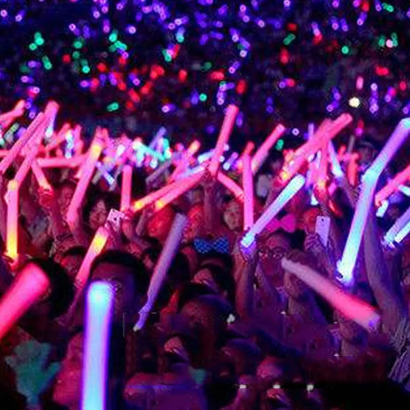 Glow In The Dark Party Lieferanten Jubel LED Foam Stick