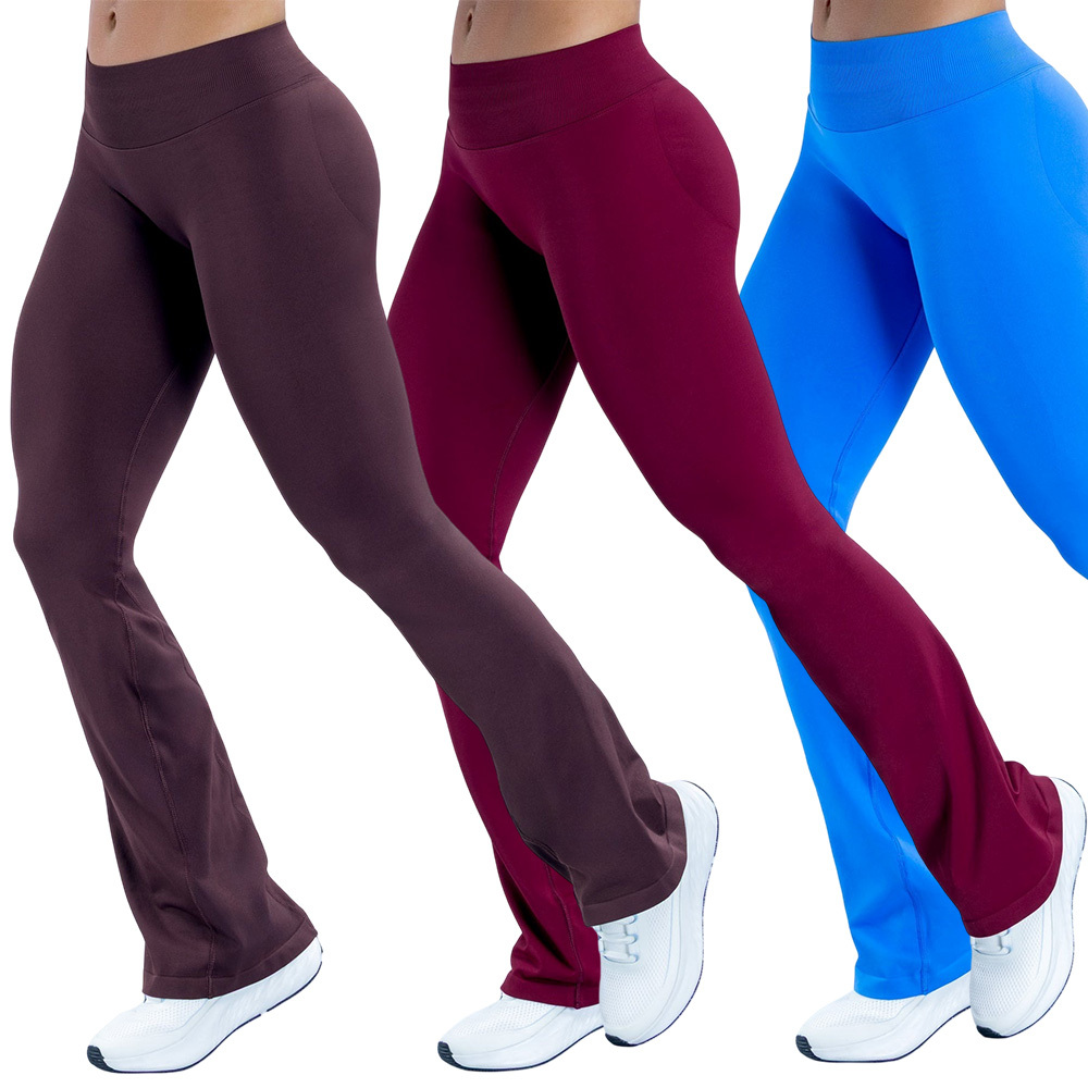 CIYING Wholesale Seamless Tummy Control Workout Gym Flare Leggings Invisible Scrunch Butt Lift Flare Yoga Pants For Women