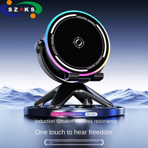 Nuevo Altavoz con Soporte para Teléfono Móvil, Bluetooth 5.3, Sonido Envolvente Estéreo, Luces RGB Coloridas, Inducción Magnética - Product Image 1