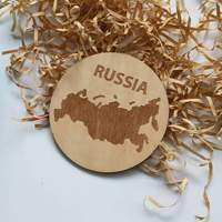 Vente flash - Sous-verres en bois gravés au laser personnalisés pour la décoration de table à la maison