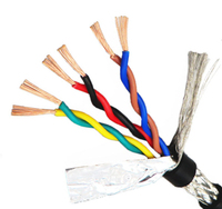 UL2464 Mehradriges Verdrilltes Kabel 2/4/5/12 Paar 20AWG 22AWG 24AWG Abgeschirmtes Instrumentenkabel