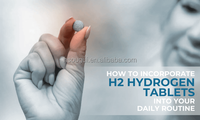 Hydrogène moléculaire H2 Alimentation en 60 comprimés Énergie cellulaire pour la santé du cerveau Le magnésium élémentaire soutient le vieillissement en bonne santé 30 minéraux