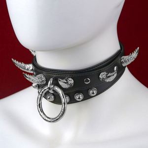 Women and <b>Men</b> Padded Leather Bondage Collar and Leash Set Leather Sex <b>Toys</b> BDSM Slave Collar <b>for</b> Bondage Restraints - Product Image 6