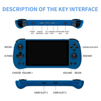 Console de jeu portable rétro open-source POWKIDDY X55, écran IPS 5,5 pouces 1280*720, communication Wi-Fi intégrée